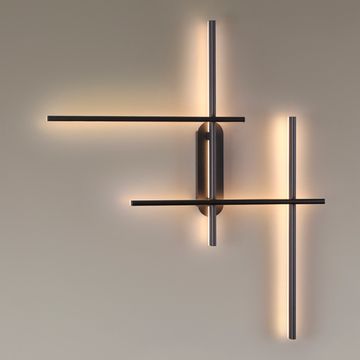 Настенный светодиодный светильник 36W 3000К/4000К 3890/36WLP чёрный Rudy Odeon Light