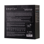 Чёрное эрекционное кольцо 2см с вибростимулятором и анальным хвостом Erotist Toy Multi-Purpose Anal Plug Ruffle Size M