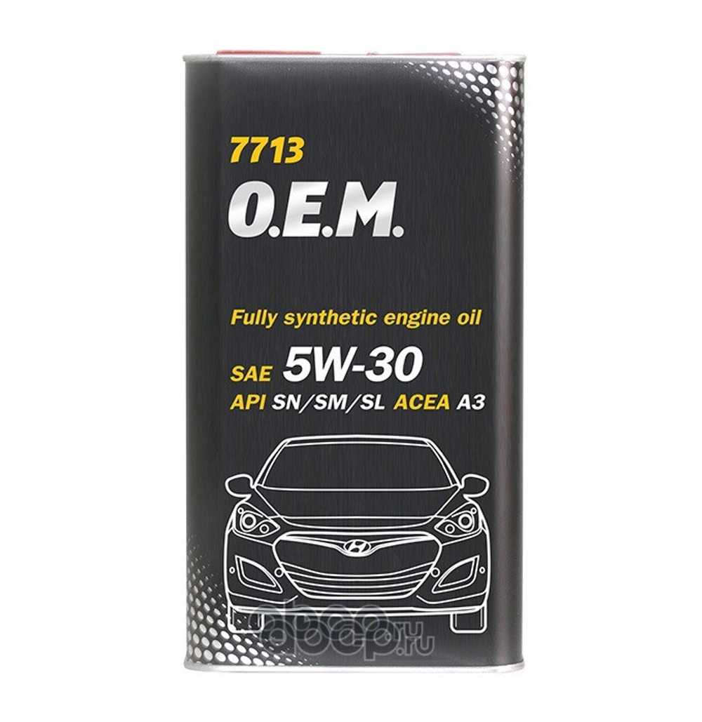 Масло моторное MANNOL 5W-30 OEM for Korean Cars SN 4л. METALL