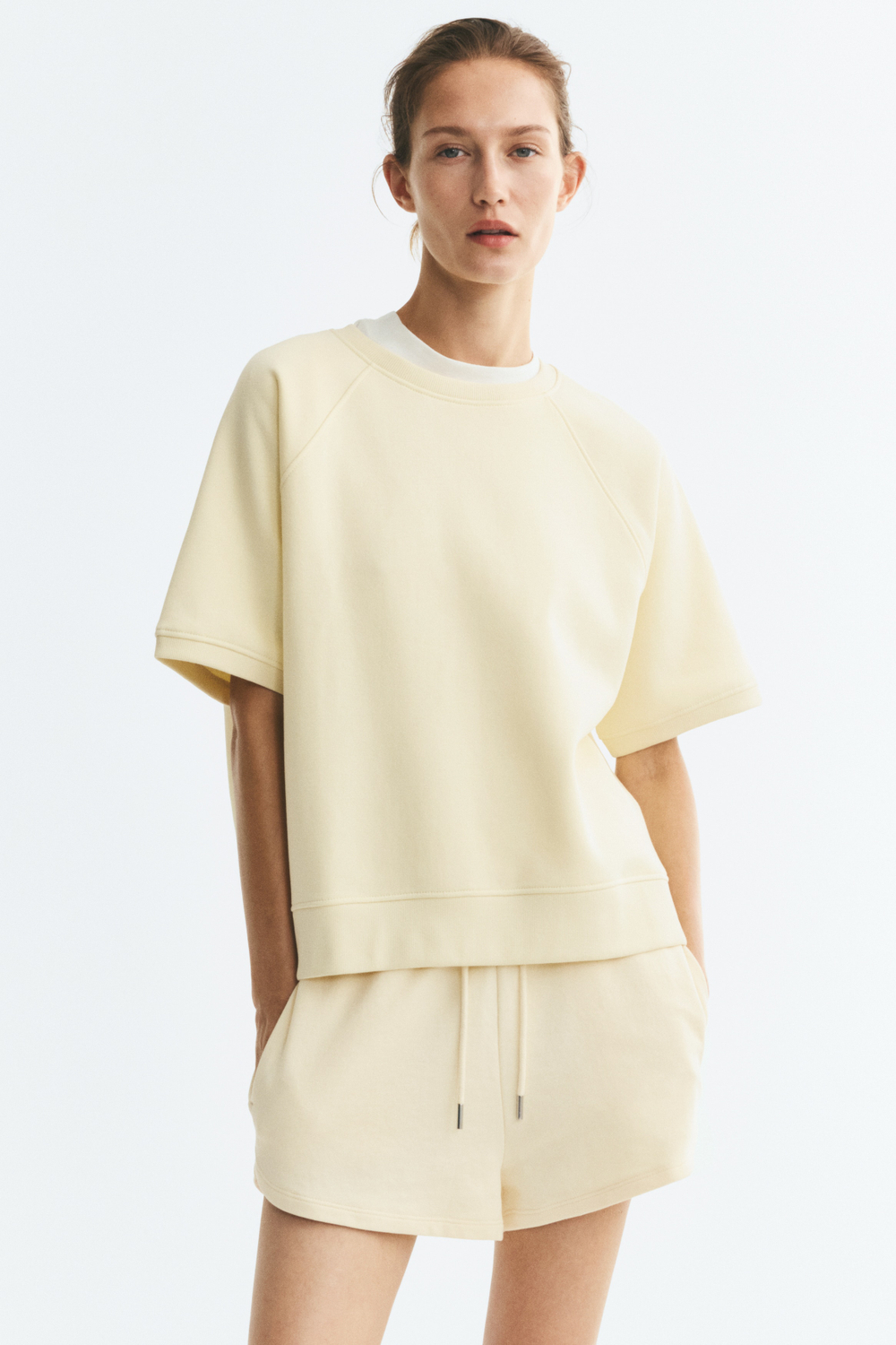 Свитшот с короткими рукавами-реглан - H&M