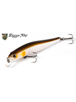 Воблер для рыбалки ZIPBAITS Rigge ZB-R-70F, 70мм, 4.7гр., заглубление 0.5-1.0м., цвет 100M, плавающий