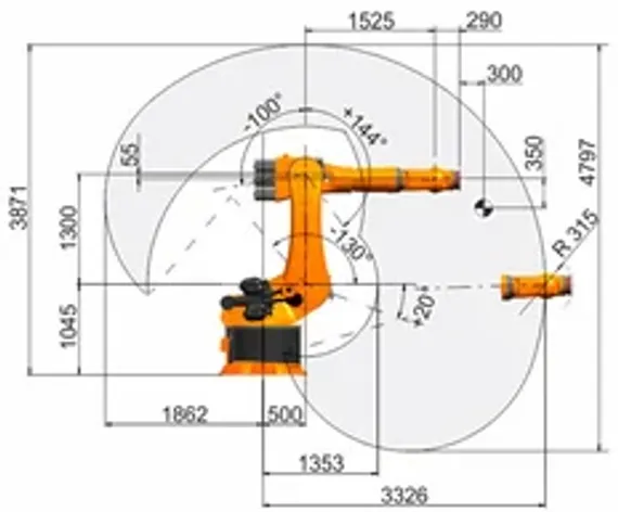 Промышленный робот KUKA KR 500 FORTEC, KR 500 R2830 MT-F