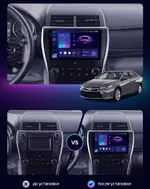Магнитола для Toyota Camry 2014-2018 (из Америки) - Kuberg QLed+2K, Android 14, TS105, Быстрейшая, CarPlay, SIM-слот