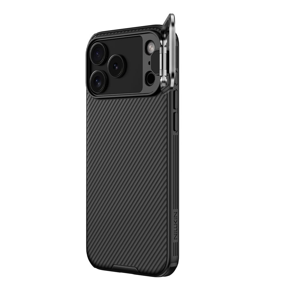 Чехол черного цвета с MagSafe на iPhone 17 Pro Max, серия CamShield Prop Magnetic (версия с тонированной крышкой объектива) от Nillkin
