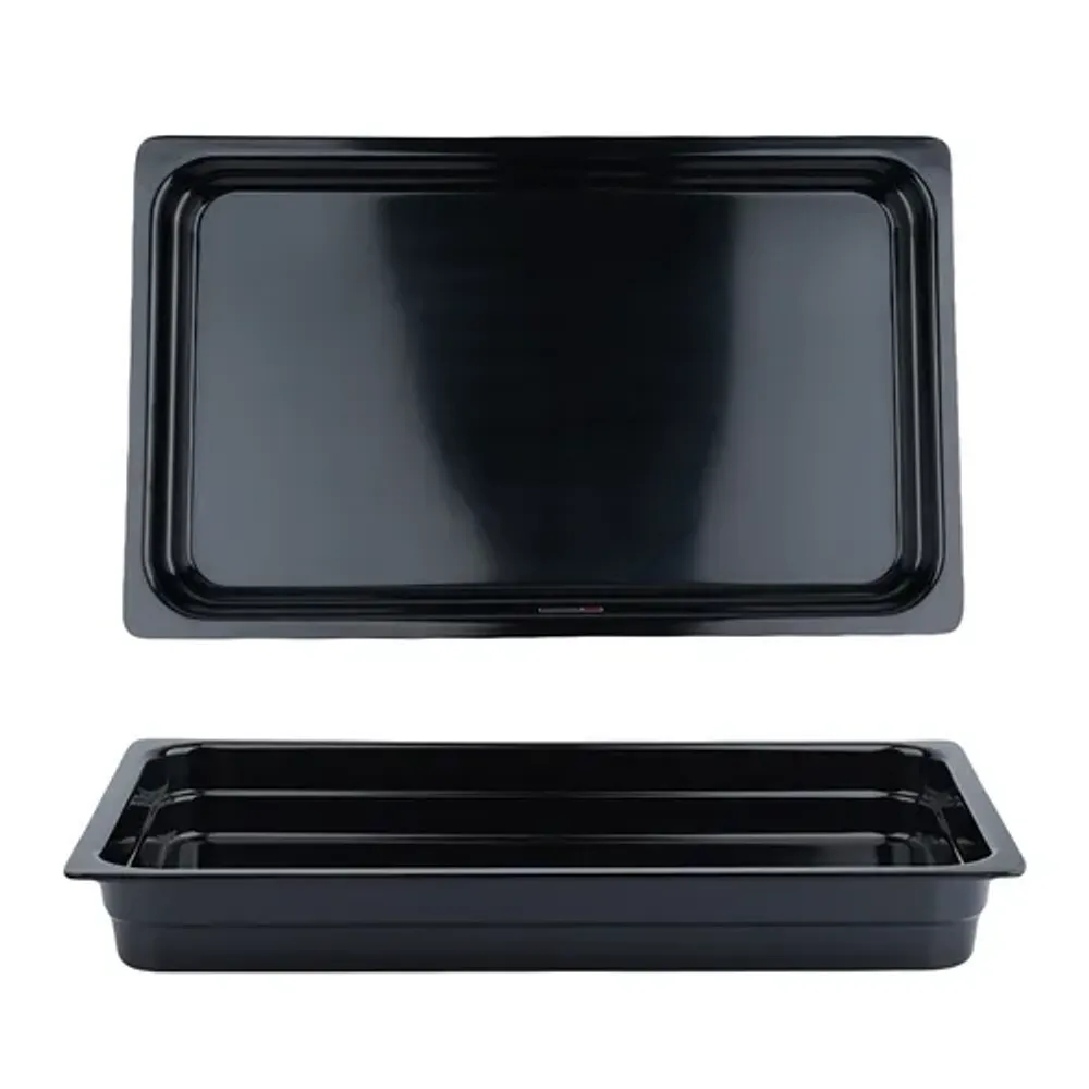 Гастроемкость 1/1 h65 мм пластик меламин 528*320*65 мм 9 л Black P.L. Proff Cuisine