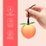 Вакуумный стимулятор клитора в форме персика "Pink Peach", ROMP
