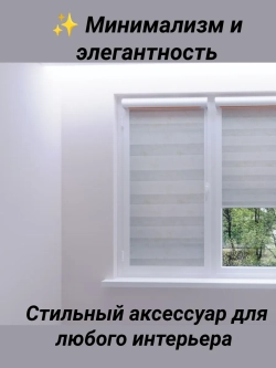 Рулонные шторы День-Ночь 59×110 см