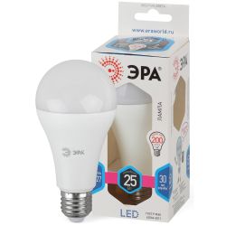 Лампа светодиодная ЭРА STD LED A65-25W-840-E27 25Вт груша нейтральный белый свет Е27 | Лампы cветодиодные Груша (A)