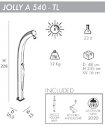 Душ солнечный Arkema Jolly A 540 TL