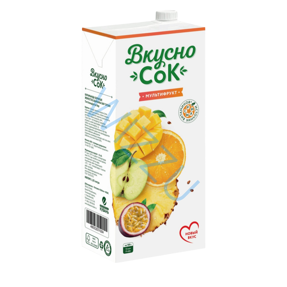 Напиток безалкогольный Вкусосок мультифруктовый 0,33л