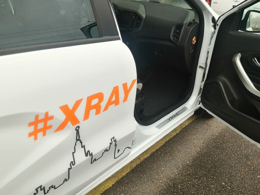 Автоковрики для Lada X-Ray. БЕЗ ящика под пассажирским сиденьем