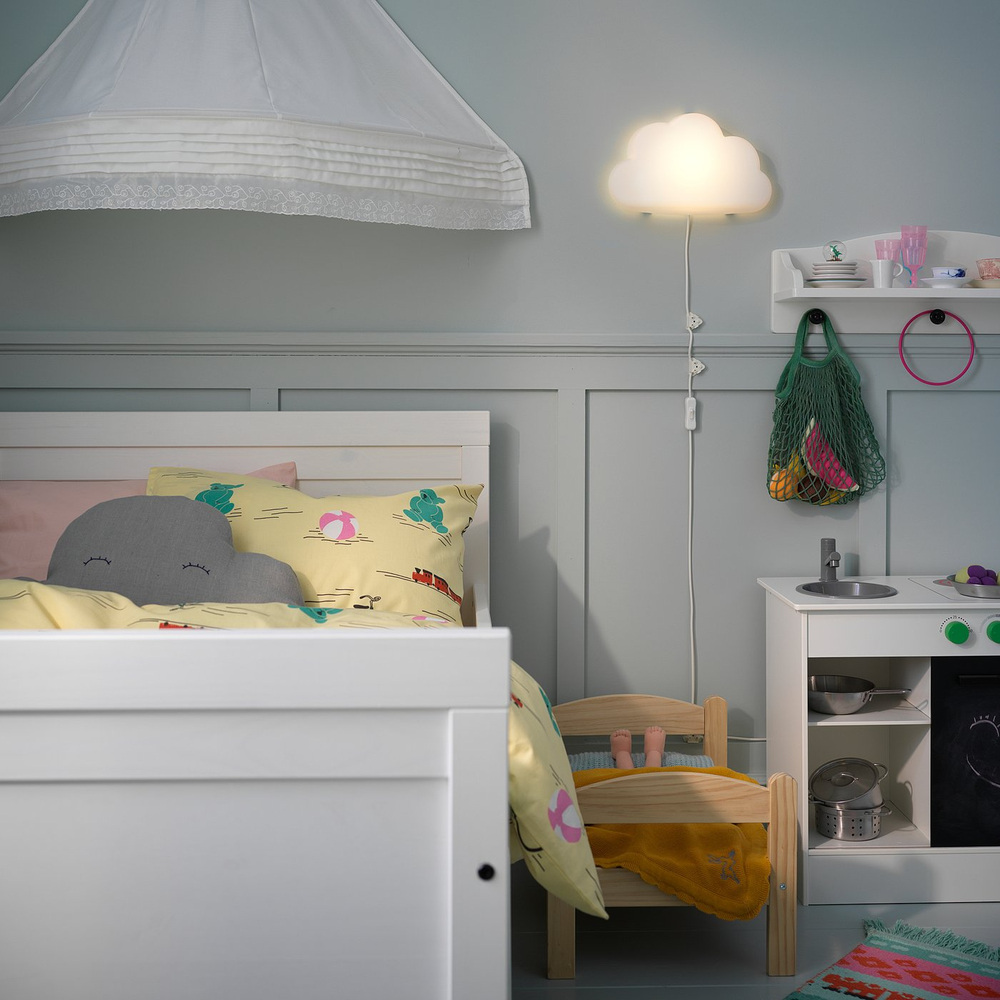 IKEA UPPLYST  (ИКЕА УППЛИСТ)  -  Светильник настенный LED - облако белый