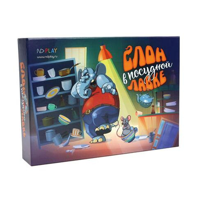 Игра-ходилка "Слон в посудной лавке" 50 карточек (ND Play)