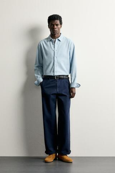 ДЖИНСОВАЯ РУБАШКА REGULAR FIT — ZARA · 7545/330