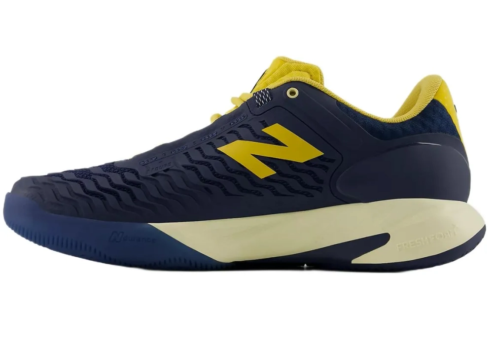 Мужские теннисные кроссовки New Balance Fresh Foam X CT-Rally V2 - navy/yellow