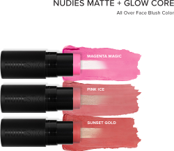 Nudestix Nudies Matte + Glow Core - Многофункциональный косметический продукт для макияжа глаз, губ и лица. оттенок Sunset Gold, 6 g
