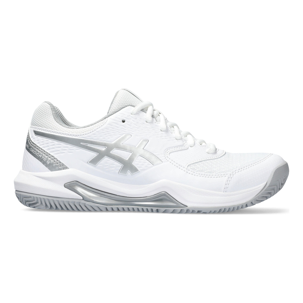Женские теннисные кроссовки ASICS Gel-Dedicate 8 Clay Court Shoe Women - White, Silver