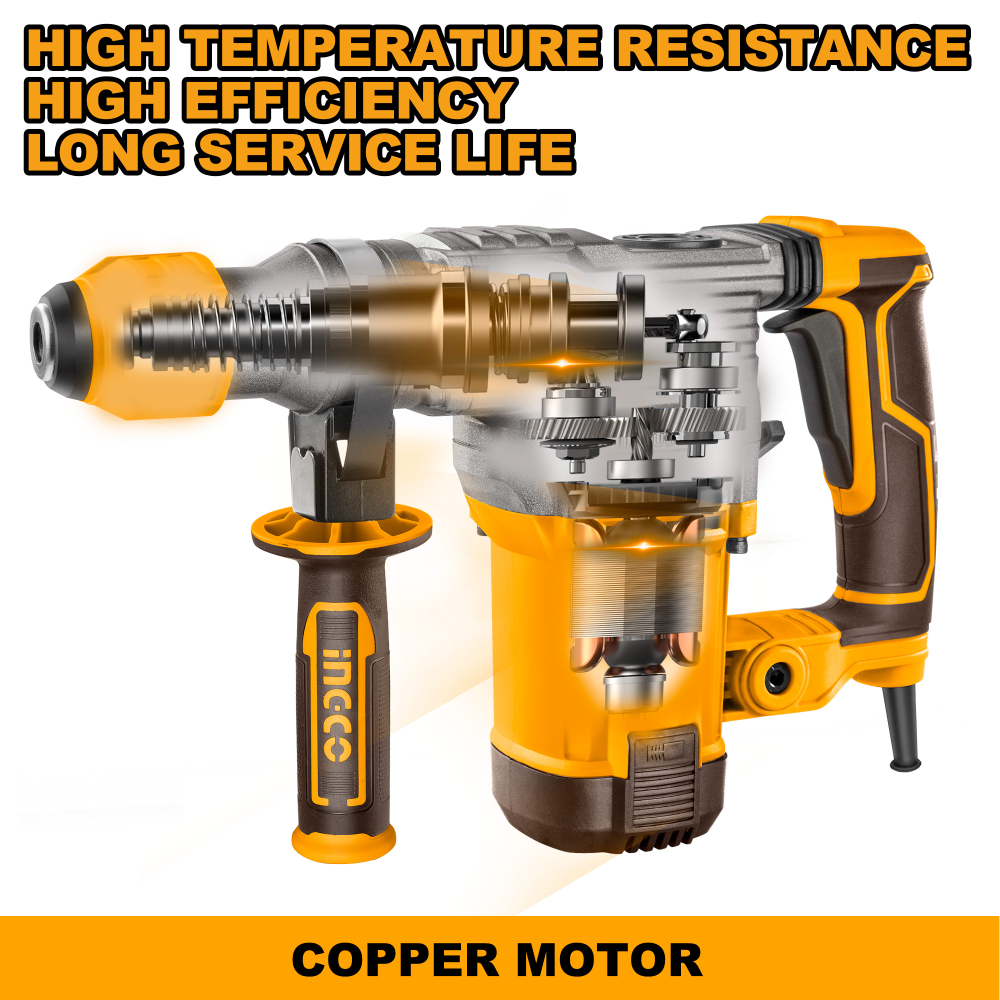 Перфоратор SDS-Plus INGCO RH150038 INDUSTRIAL 1500 Вт 5,5 Дж