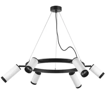 Люстра подвесная 6*GU10 LR0163638637 черный/белый Rullo Lightstar