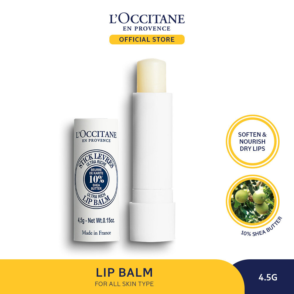 L'Occitane Бальзам-стик для губ Shea Ultra Rich Lip Balm 4,5 г (из Финляндии)