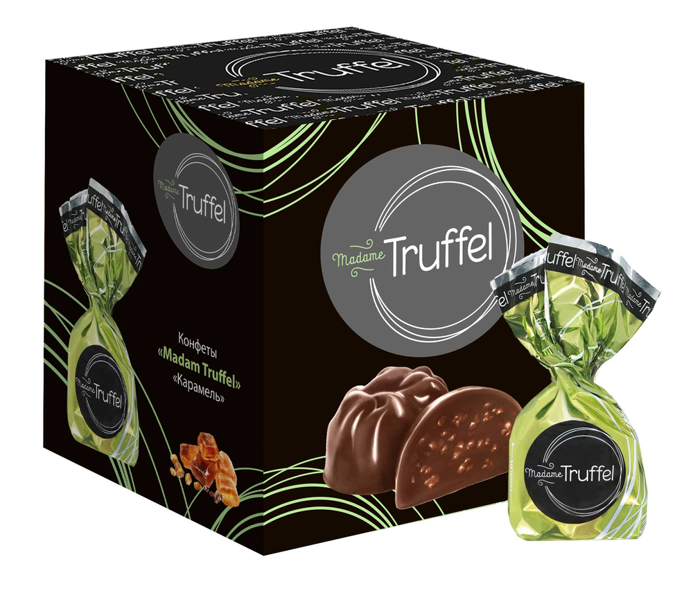 Шоколадные конфеты Madam "Truffel"/ трюфельные конфеты с соленой карамельной крошкой 110 гр*8 шт
