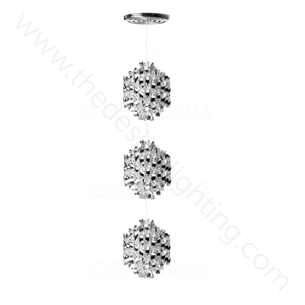 Pendant design lamp  Spiral SP03 by Verpan Panton (Silver)
