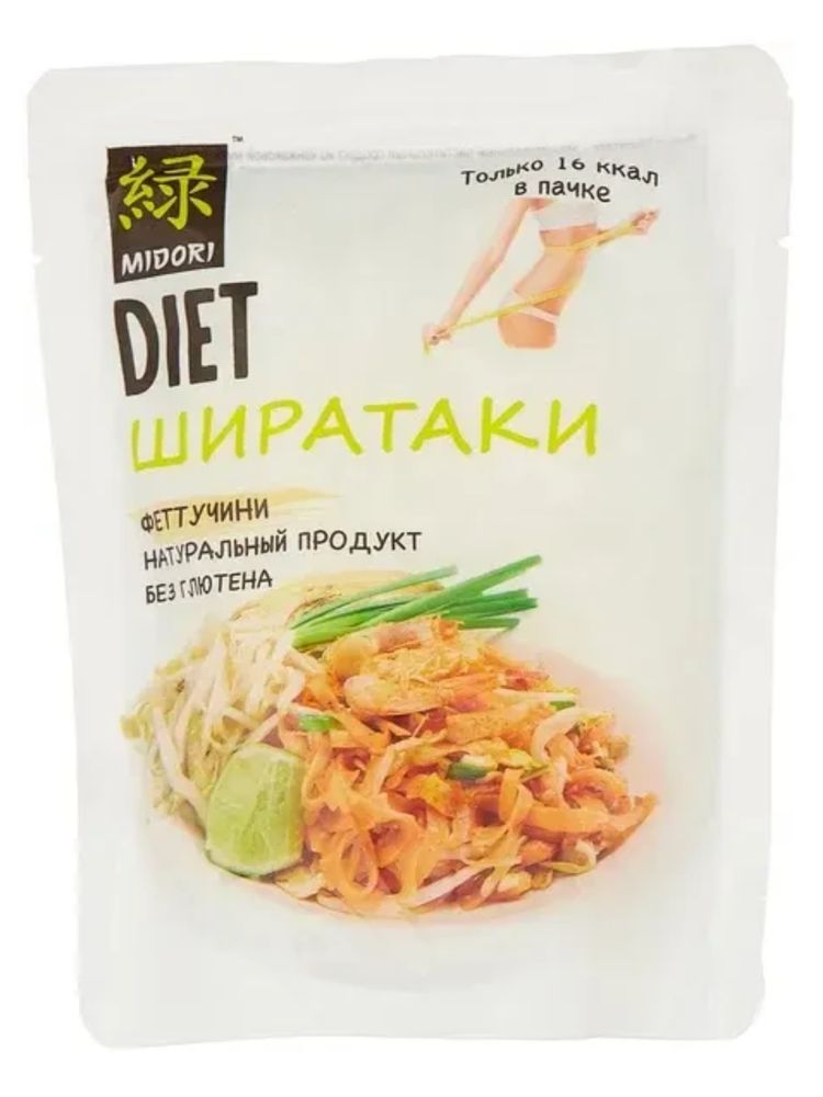 Лапша Midori Diet Ширатаки Феттучини 200 г, 3 шт