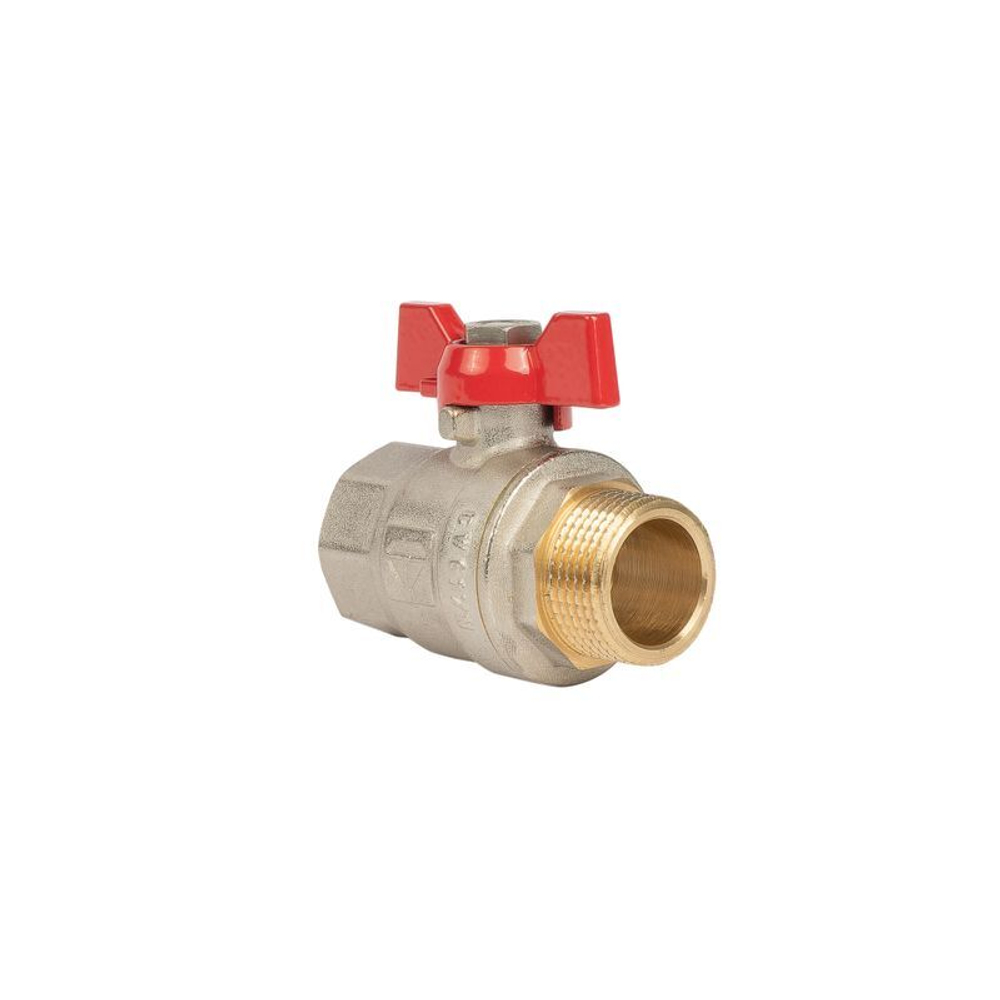 Кран шаровый НР-ВР 3/4" бабочка HLV