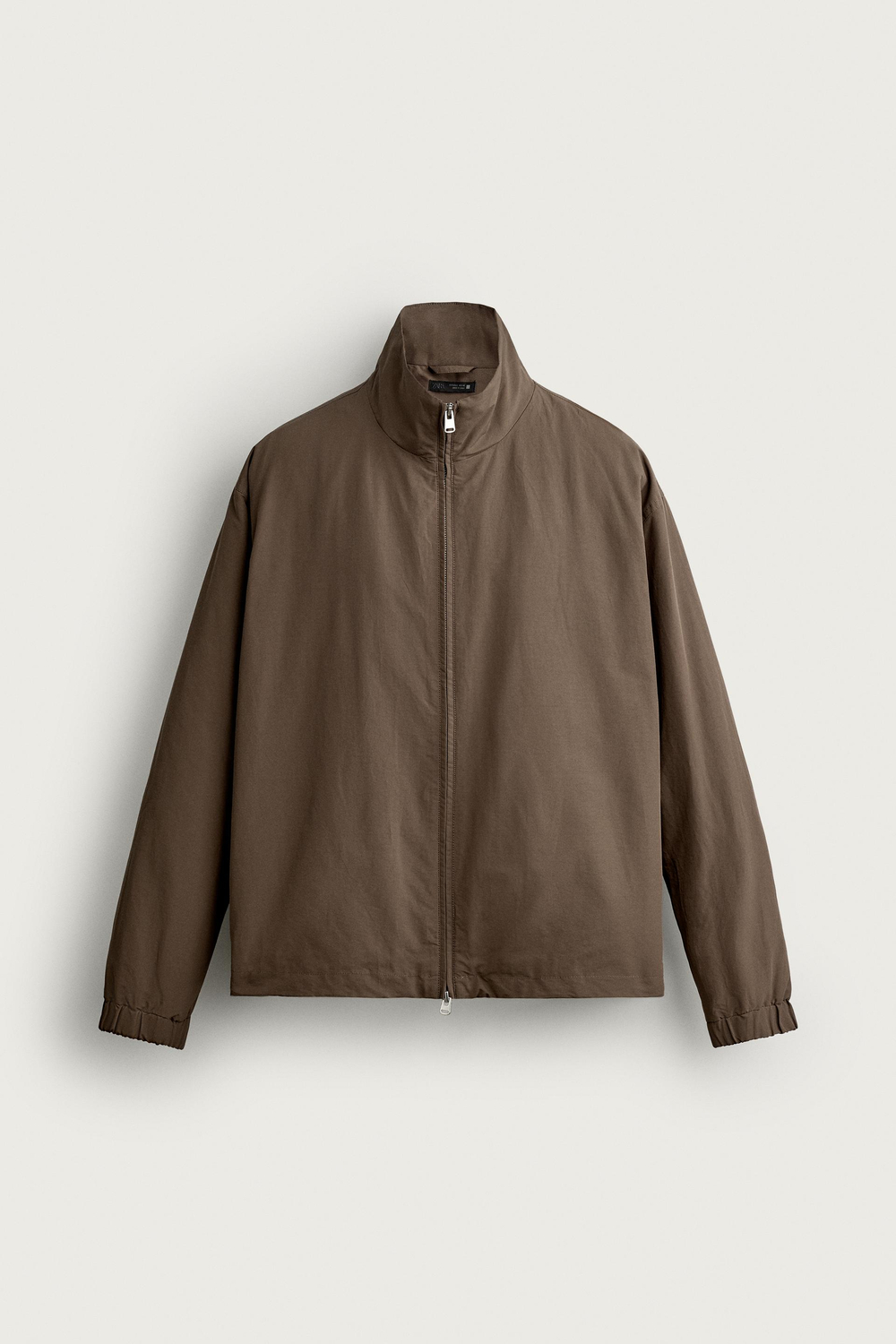 ZARA СТЕГАНАЯ ТЕХНИЧЕСКАЯ КУРТКА-РУБАШКА, СВЕТЛО-КОРИЧНЕВЫЙ