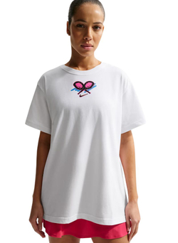 Женская теннисная футболка Nike Slam Dri-FIT Tennis - white
