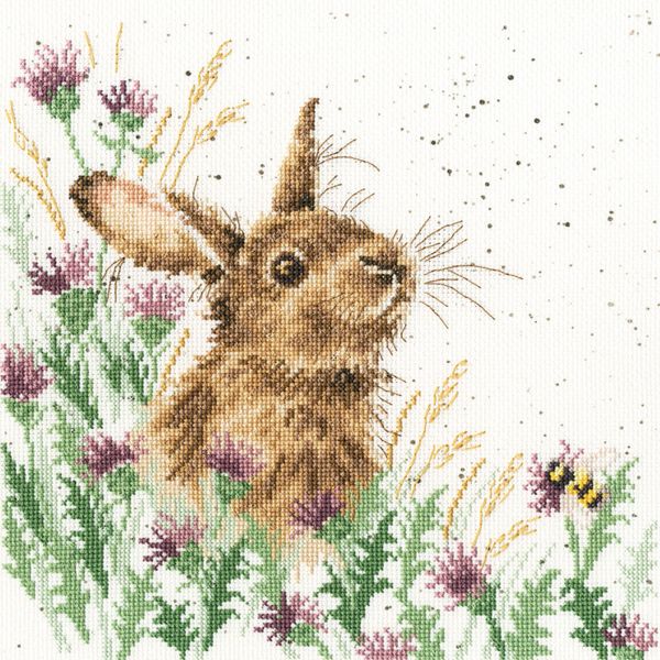Набор для вышивания нитками Bothy Threads, The meadow (Полянка), 26х26 см