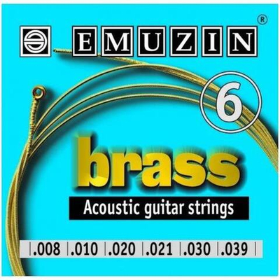 Струны для акустической гитары Emuzin Brass 6А101 8-39