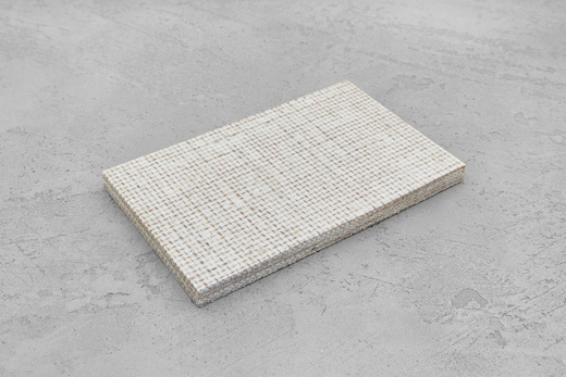 Джутовая микарта, плашка 130x80x8(+)мм белая