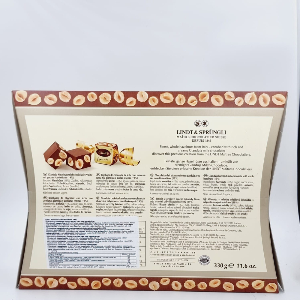 Шоколадные конфеты Lindt Gianduja PIEMONTE Classic 330 г c фундуком в молочном шоколаде 330 г (из Финляндии)