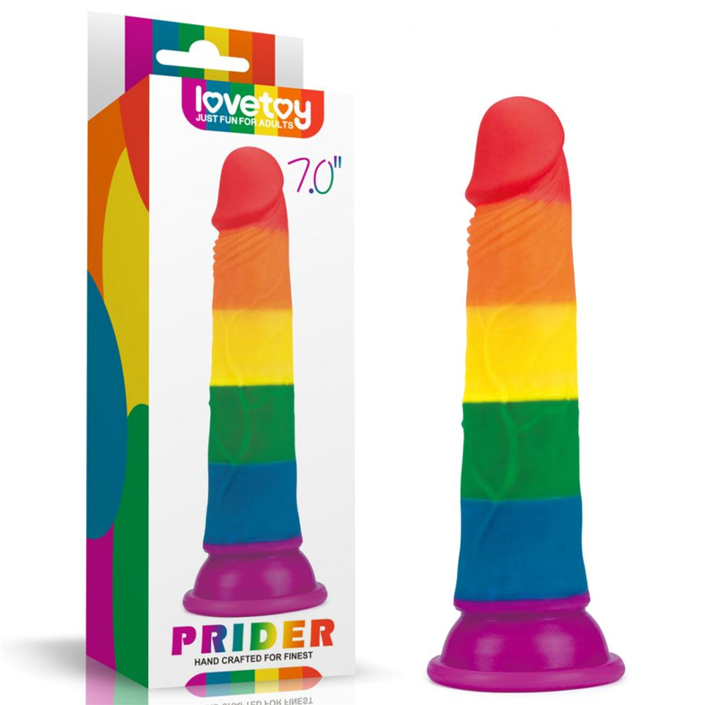 Радужный фаллоимитатор "7 Prider Dildo"
