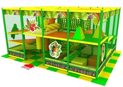 Детский игровой лабиринт «Теремок» 17,3 м² (4,9*3,7*2.5м)