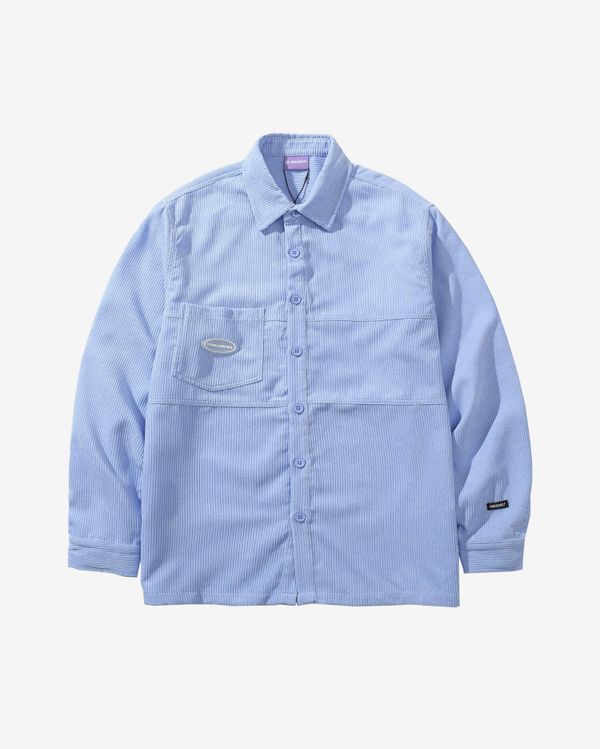 Рубашка Velvet Button Сиреневая - фото 1