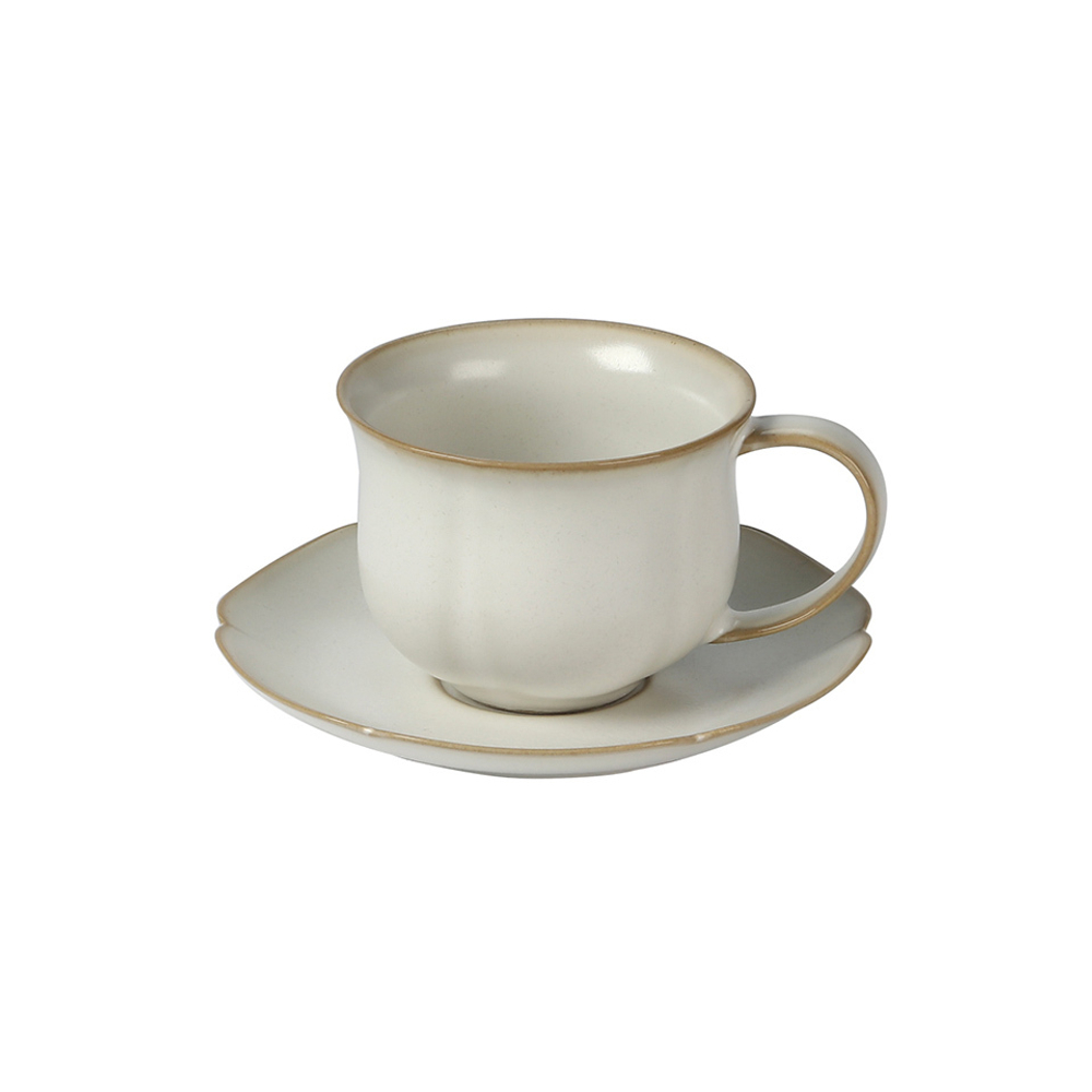 Чайная пара 180мл Roomers Tableware кремовая