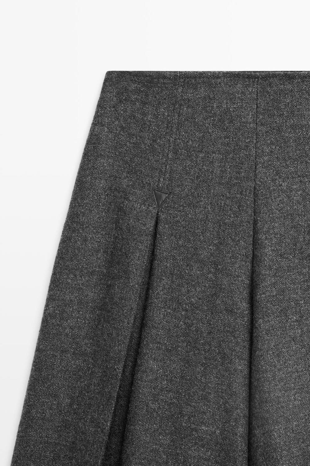 Massimo Dutti Юбка-шорты со складками, серый
