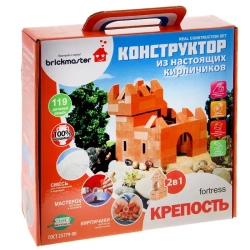 Конструктор из настоящих кирпичиков "Крепость"