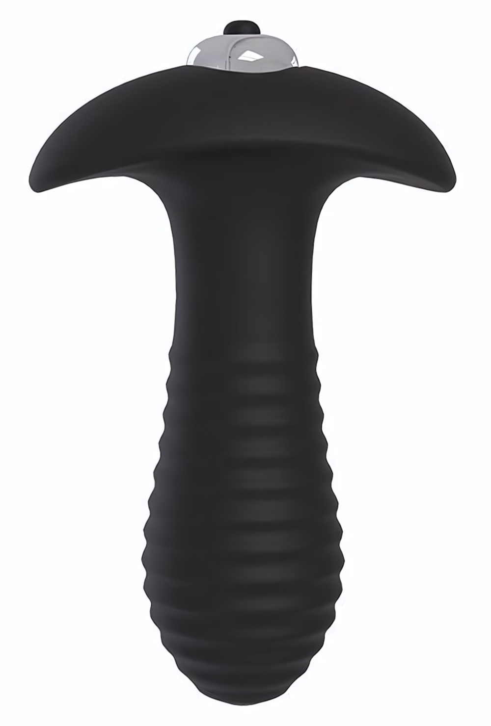 Черный анальный вибромассажер Single Speed Spiral Plug - 11 см. (Цвет: черный)