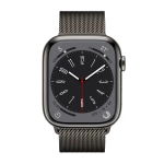 Умные часы Apple Watch Series 8 GPS + Cellular, 45mm, Stainless Steel Case with Graphite Milanese Loop (Графитовый)