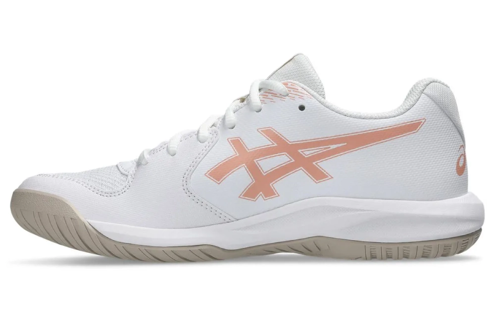 Женские теннисные кроссовки Asics Gel-Dedicate 9 - white/cantaloupe