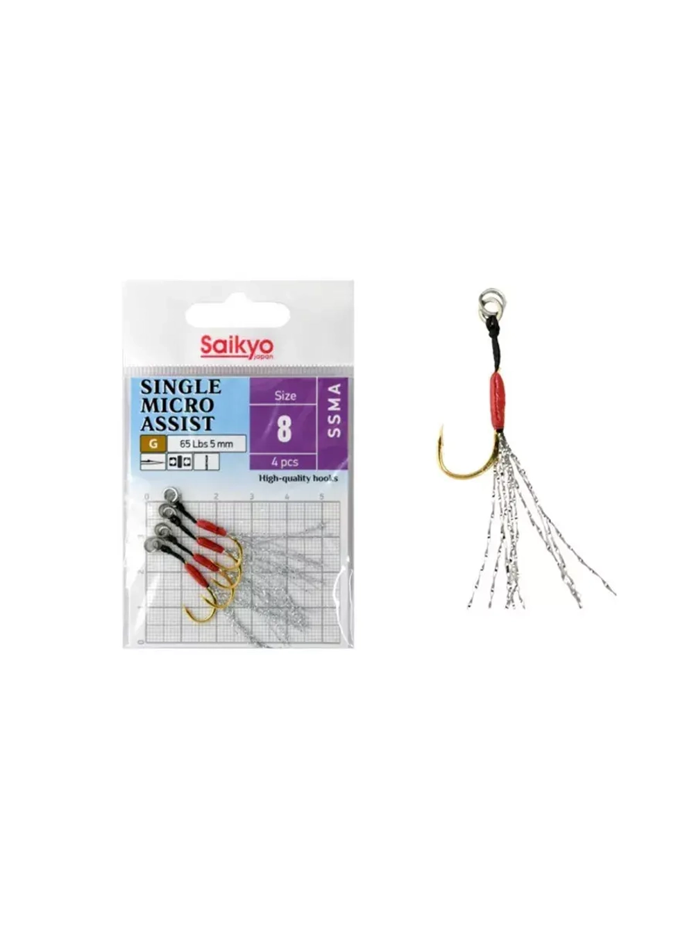 Крючки для рыбалки Saikyo SINGLE MICRO ASSIST SSMA
