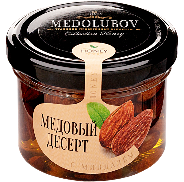 Медовый десерт с миндалём Медолюбов 125 мл