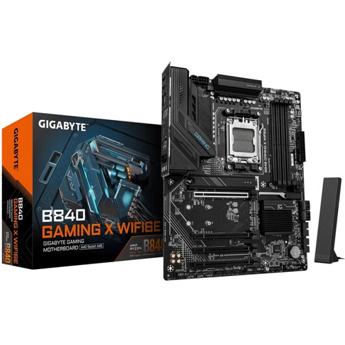 Материнская плата GIGABYTE B840 GAMING X WIFI6E (AM5/AMD B840/4xDDR5/4xPCI-Ex16/3xM.2/SB7.1/Wi-Fi/BT/GLAN/DP/HDMI/ATX)