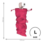 Розовый мешочек для хранения игрушек Satisfyer Treasure Bag L