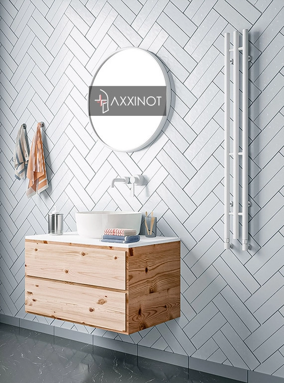 Axxinot Ture 3 - узкий водяной дизайн полотенцесушитель из нержавеющей стали