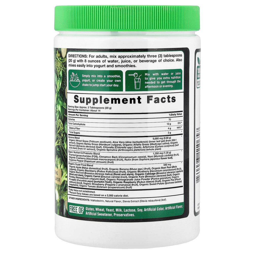 Nature's Truth, Daily Super Greens +, 280 г (9,88 унции)
