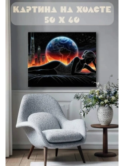 Картина на стену 40 X 50 Девушка арт